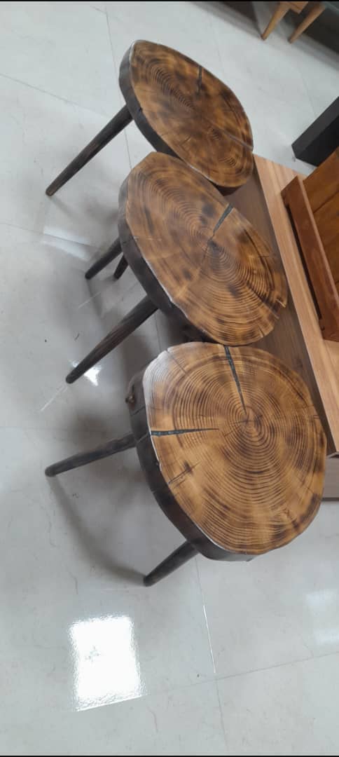 میز عسلی چوب اش